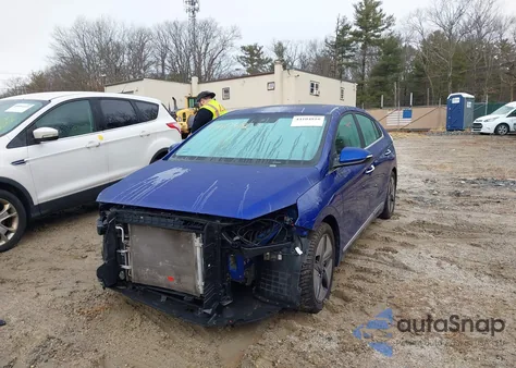 2022 Hyundai Ioniq Hybrid Limited из США, поврежденный, VIN KMHC05LC8NU278155